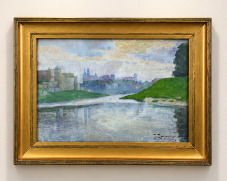 ZAJĄC Józef (1890-1874), "Widok na Wawel od strony Wisły", 1924 r.