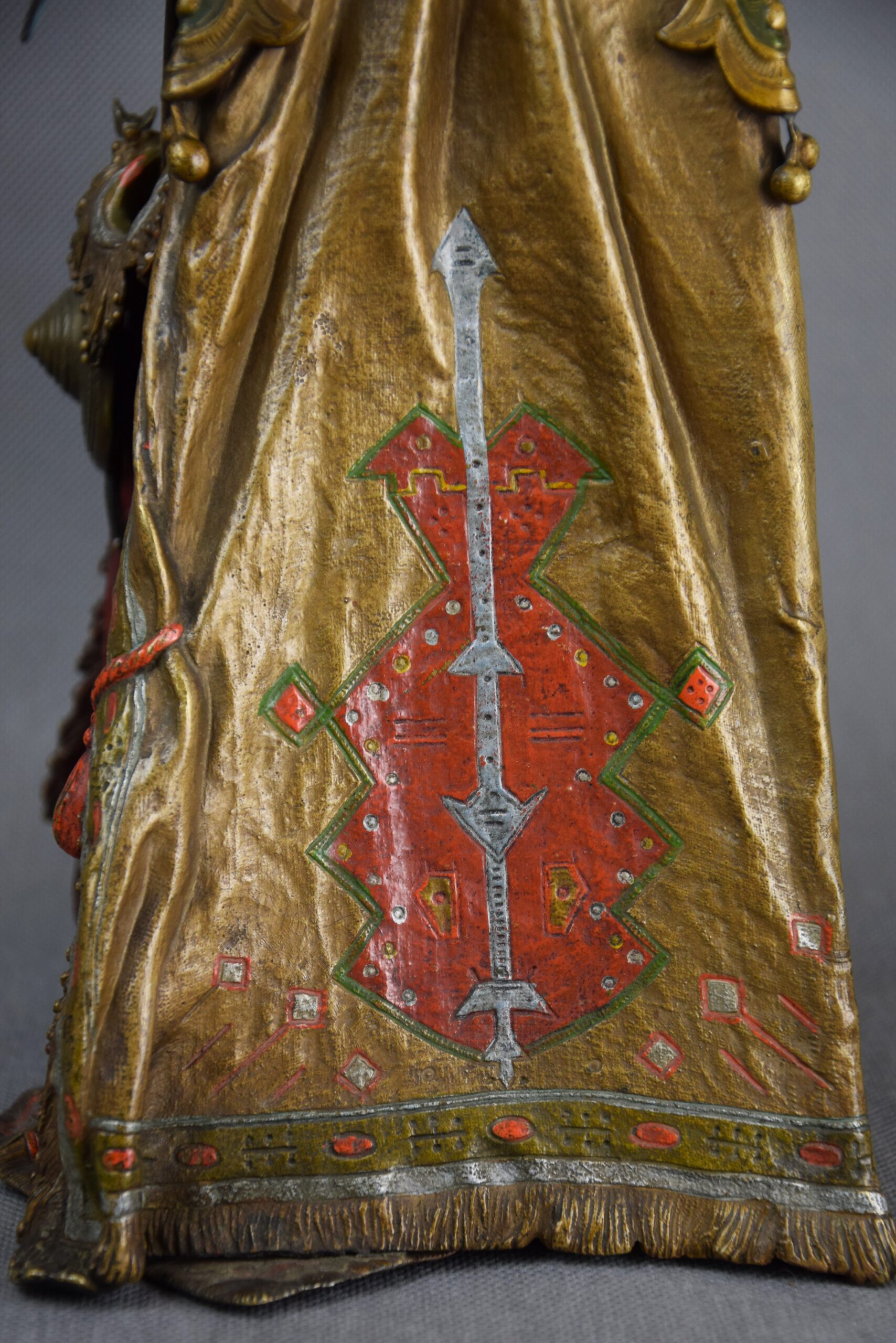 Franz Xavier BERGMANN (1861 - 1936), Lampa "Namiot Beduina", brąz wiedeński, ok. 1900 r. - obrazek 8