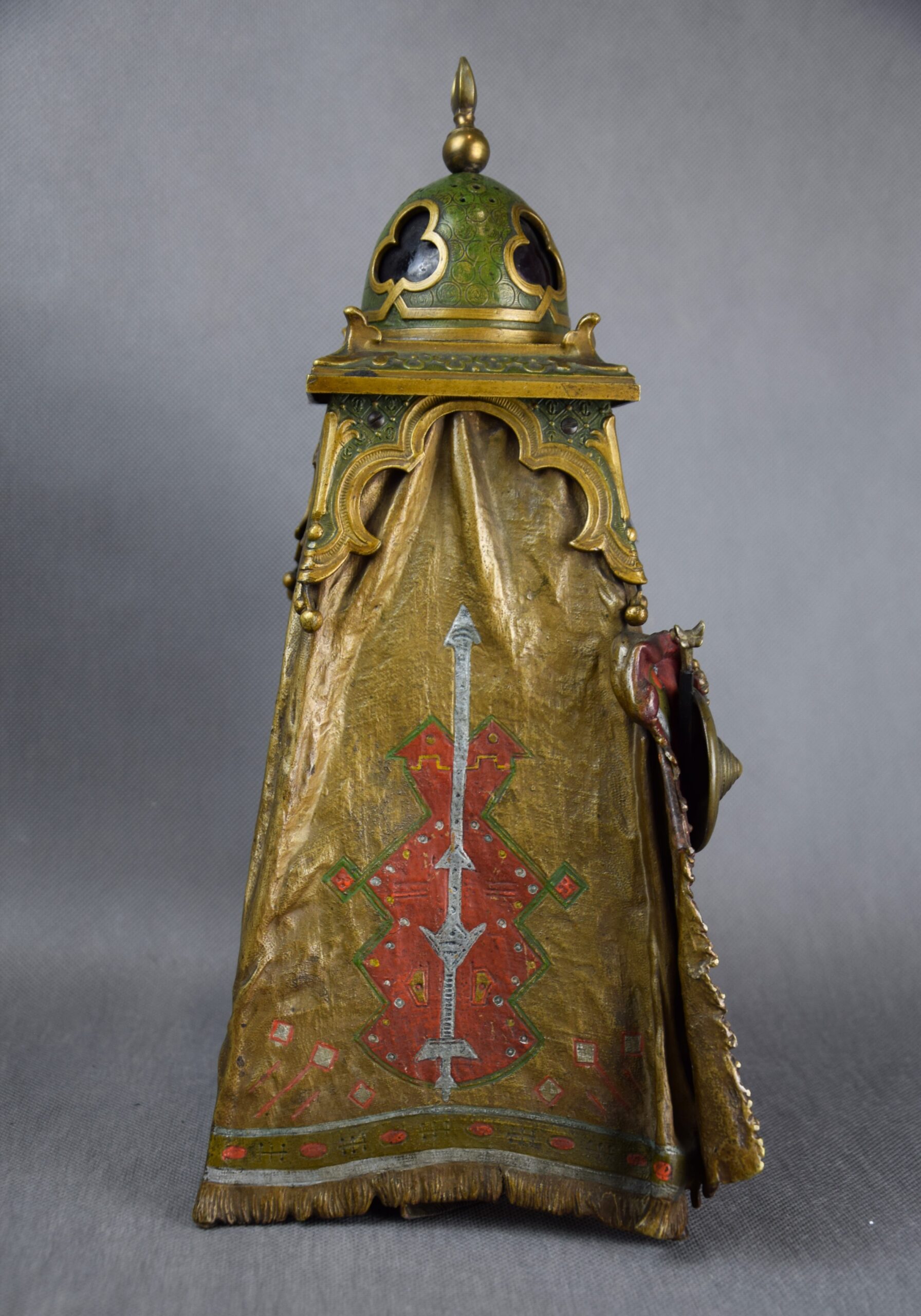 Franz Xavier BERGMANN (1861 - 1936), Lampa "Namiot Beduina", brąz wiedeński, ok. 1900 r. - obrazek 13