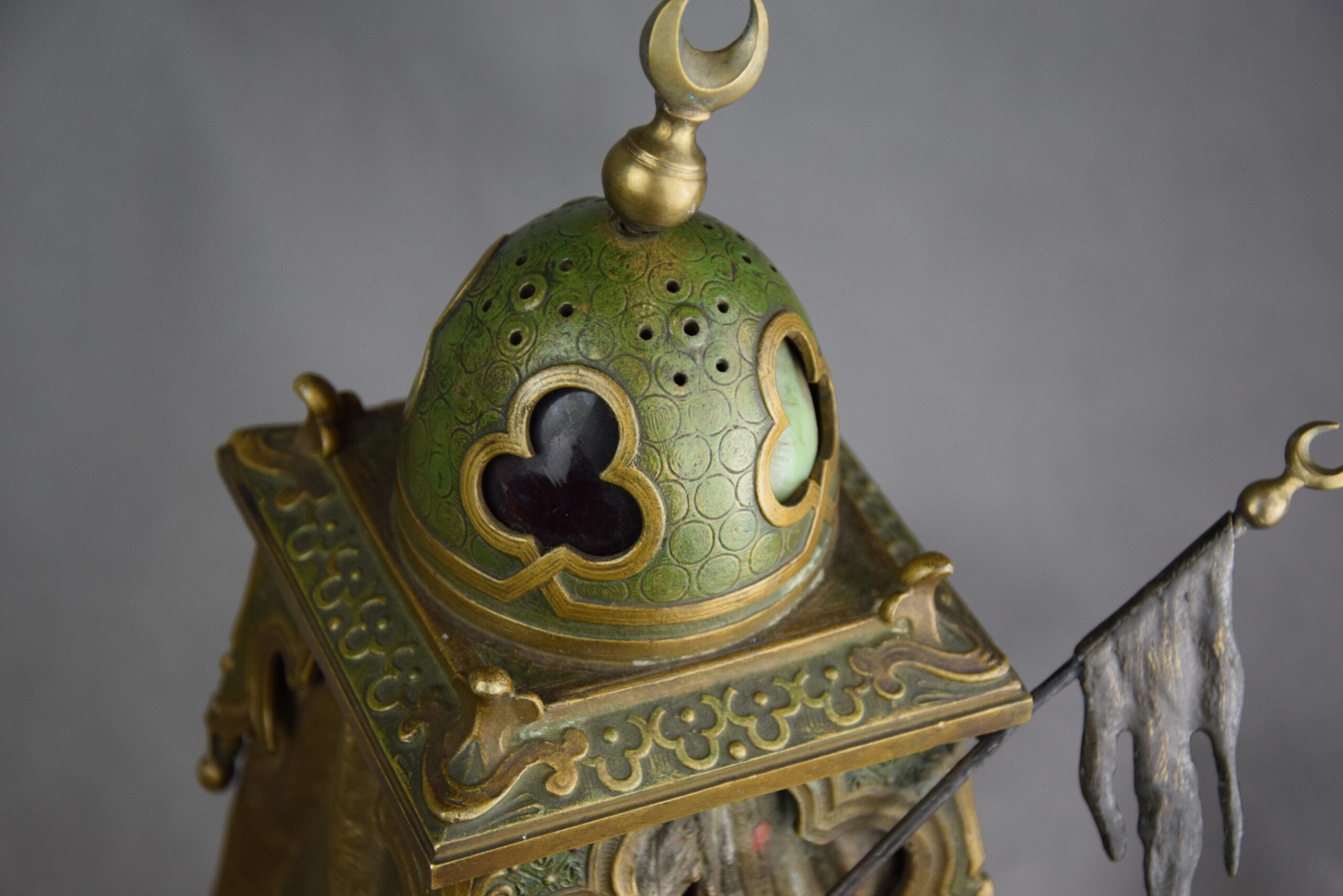 Franz Xavier BERGMANN (1861 - 1936), Lampa "Namiot Beduina", brąz wiedeński, ok. 1900 r. - obrazek 22