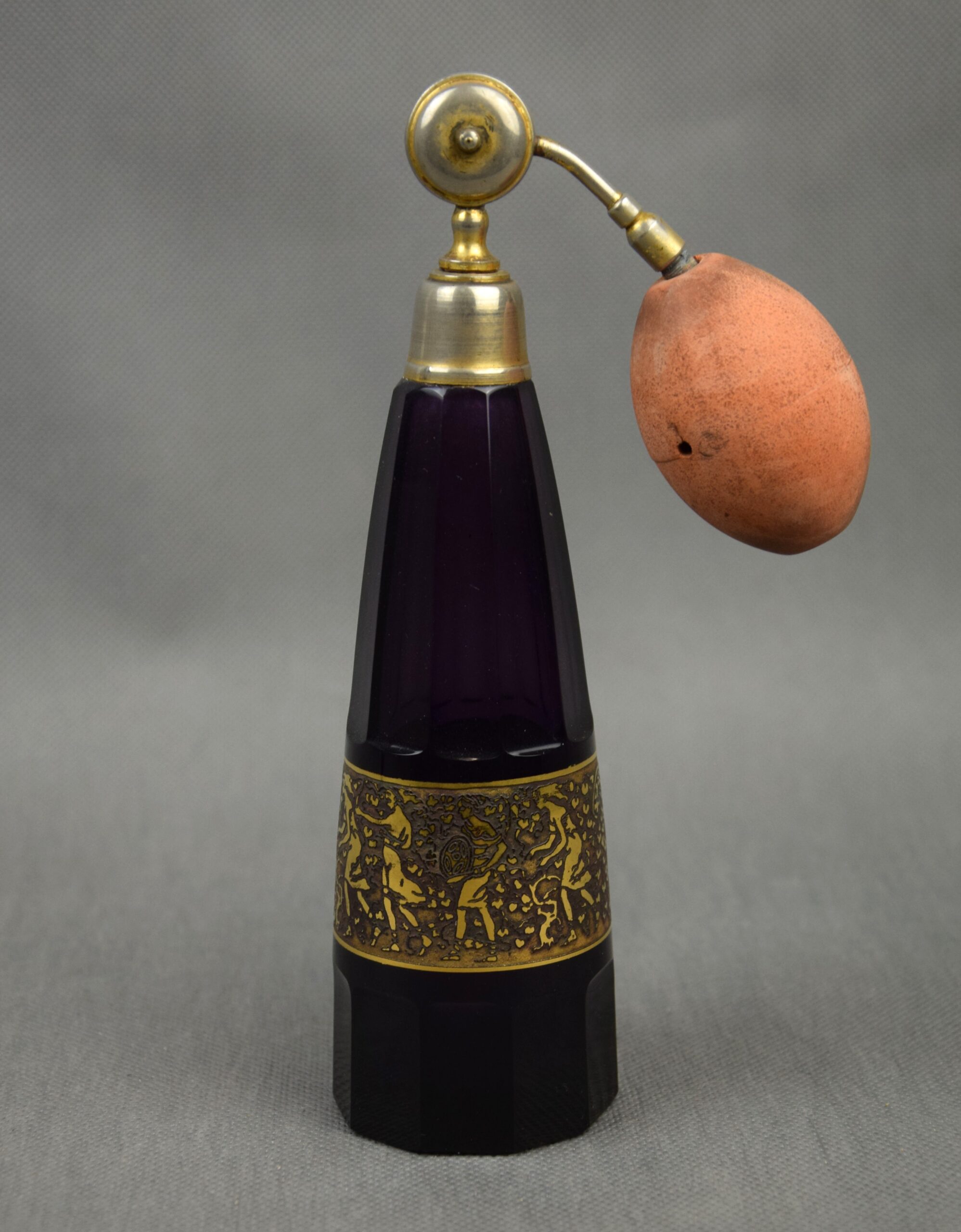 Rozpylacz do perfum, Moser, Karlsbad, pocz. XX w. - obrazek 2