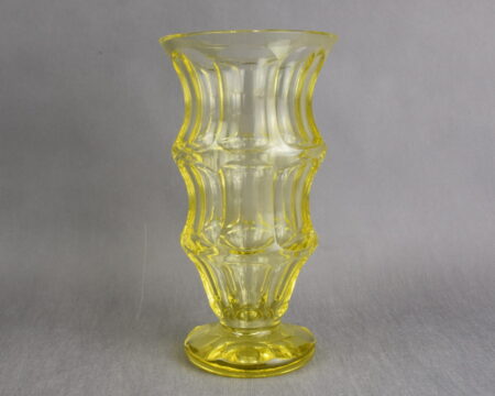 Wazon Art Deco, Polska, lata 30-te. cytrynowy