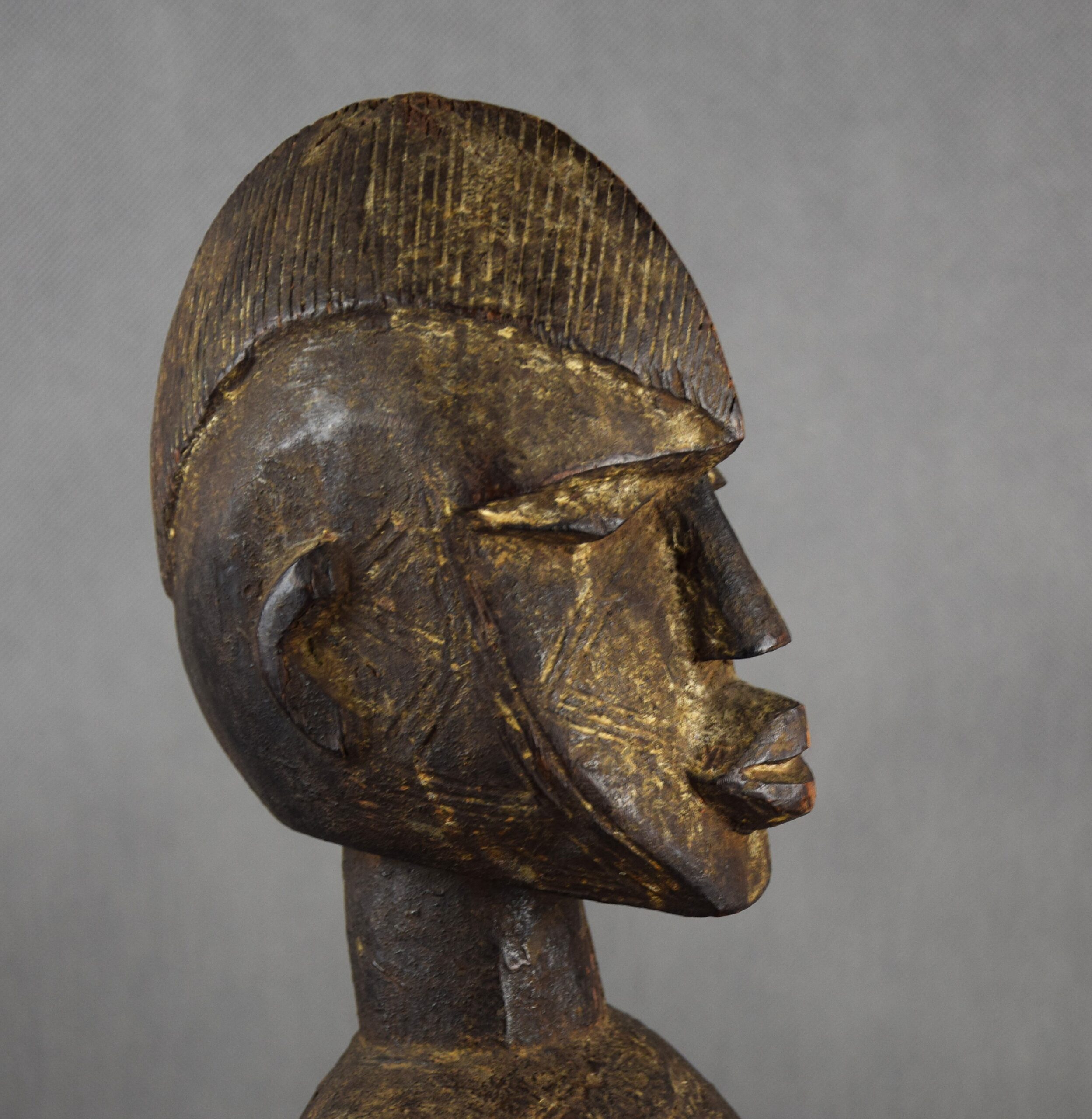 Rzeźba afrykańska "Kobieta", MOSSI, Burkina Faso, pocz. XX w. wys. 81 cm! - obrazek 9