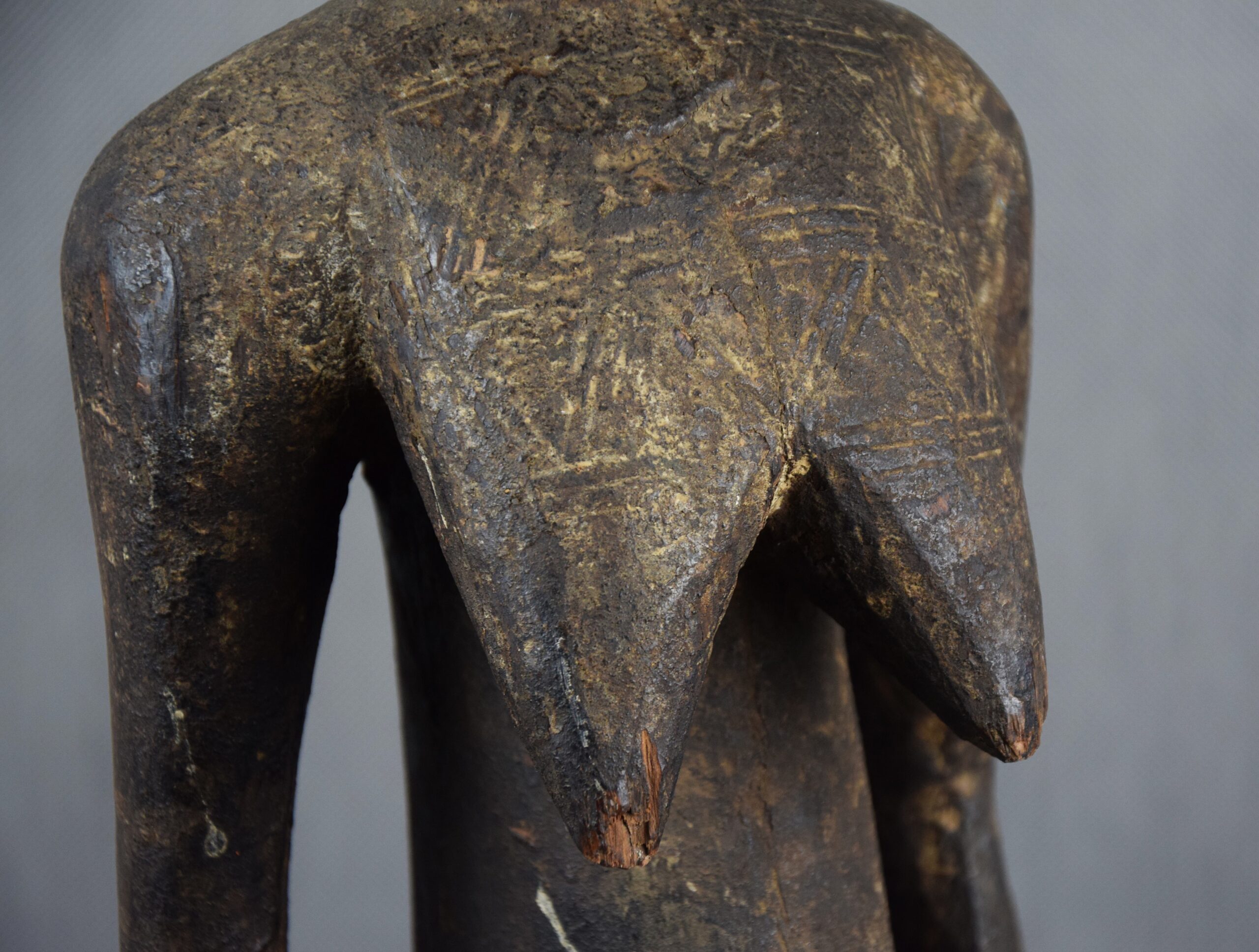 Rzeźba afrykańska "Kobieta", MOSSI, Burkina Faso, pocz. XX w. wys. 81 cm! - obrazek 12