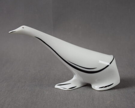 Figurka "Kaczka krocząca", "Krzysztof" Wałbrzych, lata 60-te.