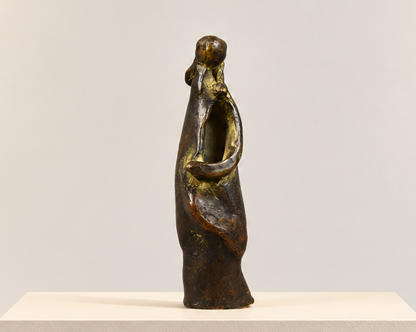 Henryk BAKALARCZYK (ur. 1948), Figurka "Kasia", Poznań, brąz, 1983 r.