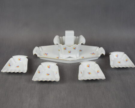 Zestaw do palenia Art Deco, Ćmielów, lata 30-te.