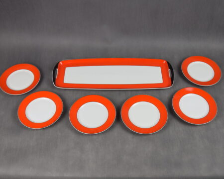 Zestaw deserowy Art Deco, Ćmielów, lata 30-te.