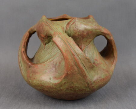 Wacław BĘBNOWSKI (1865-1945), Wazon z czterema uchwytami, 1903-1914 r. ceramika, Secesja