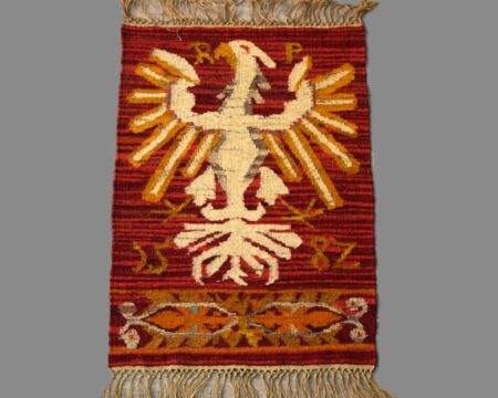 Kilim patriotyczny "Polski Orzeł 1582", Kraków, wzór z Haftu Anny Jagiellonki