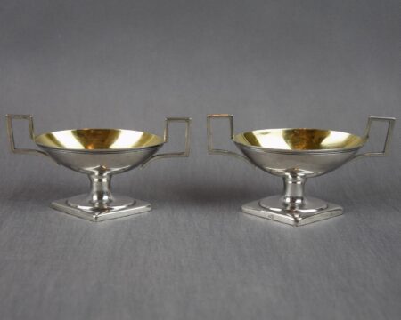 Para solniczek klasycystycznych, Srebro pr. 84, KIJÓW, 1 poł. XIX w. Imperium Rosyjskie