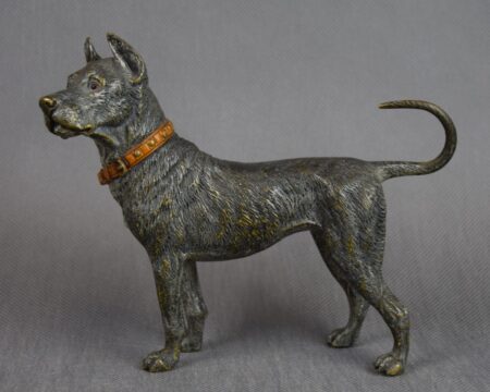 Brąz Wiedeński, "Pies myśliwski", ok. 1900 r. Franz Xaver Bergmann.