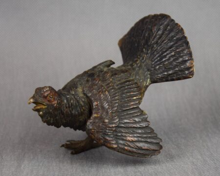 Brąz Wiedeński, "Głuszec", brąz polichromowany, ok. 1900 r.